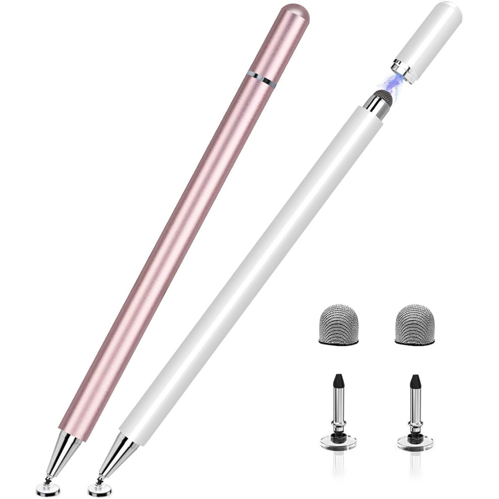Precision Stylus Pen Set, 2-In-1 High Sensitivity Universal Stylus With Disc Tips For Accurate Drawing And Writing On Ipad, Iphone, Laptop, Android, S 9486358011812
