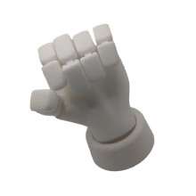 Plastic handmodel Flexibele beweegbare vingers Oefenpop-Wit
