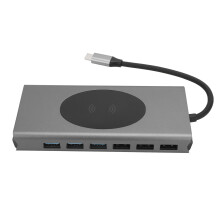 Ultimative Dockingstation, Thunderbolt 3 USB-C-Hub mit Gigabit-Ethernet, HDMI, 15-in-1-Multiport-Adapter für hochauflösendes Streaming und