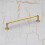 128mm Satin Brass Curved Cabinet Handle Gold Bar 10