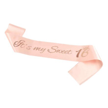 Set di fascia di compleanno elegante regalo per donne, accessori per la festa di compleanno Satin80 con corona di strass e spilla di perle, fascia di