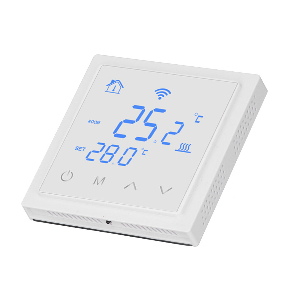 Smart Wifi Floor Heating Thermostat 16A, 86X90x13mm, White 9451365599745