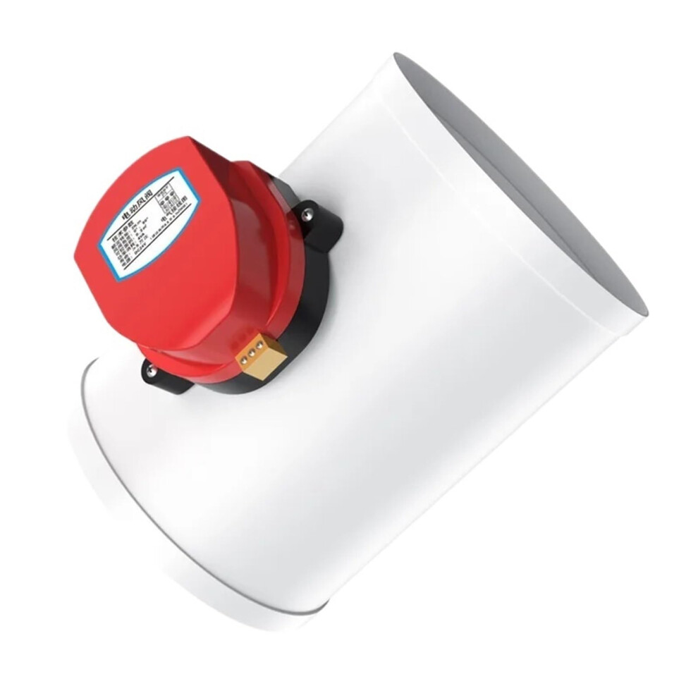 220V Air Damper Valve For Ventilation Duct, Motorized Damper 75Mm, Dc12v Twoway Switch 9365049226783