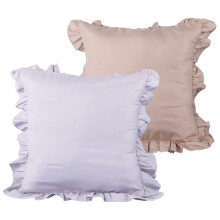 Housses de coussin certifiées OEKO-TEX Standard 100, en lin à dissipation rapide de la chaleur, pour bureau et voiture (couleur unie, lot de 2)