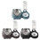 Automatic Bottle Cats Dog Bowls Set Space Saving-Dark Blue 3