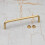 128mm Satin Brass Curved Cabinet Handle Gold Bar 13