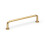 128mm Satin Brass Curved Cabinet Handle Gold Bar 9