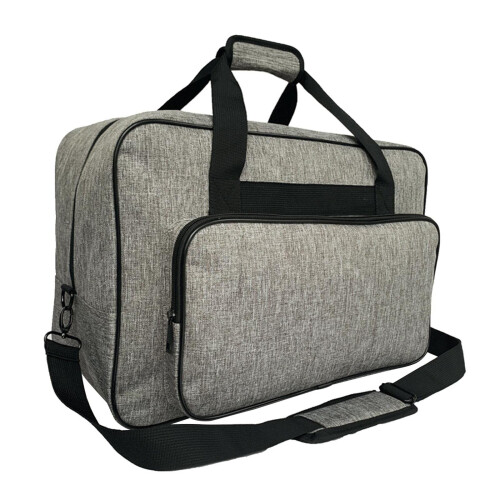 Sewing Machine Storage Bag with Pockets and Handles-Light Grey