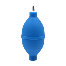 Oval Shaped Camera Lens Cleaning Blower Metal Nozzle Blue Rubber Blower For Camera Lenses Keyboard Watches