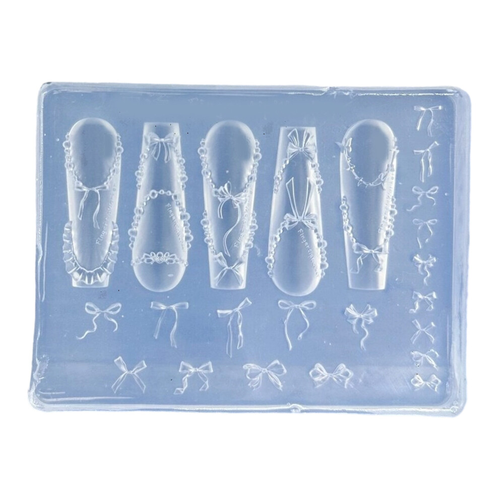 Flexible Nail Art Silicone Templates For Handmade-Style 8