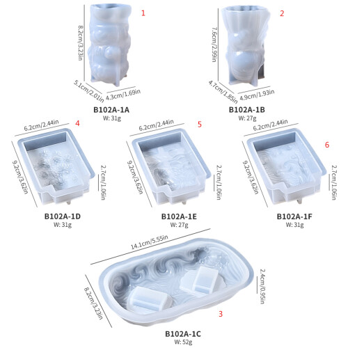Silicone Candle Mold Artistic Series Geometric-Starry Sky Easel 2