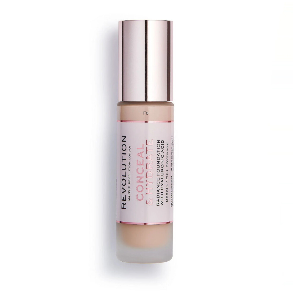 Revolution Conceal & Hydrate Foundation F8 23Ml