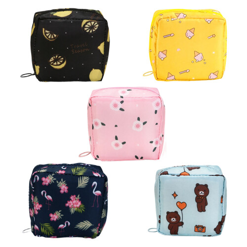 Practical Sanitary Pad Storage Oragnizers for-Navy flamingo 1