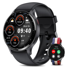 Smart Watches, 1.5 Inch AMOLED Display, HR SpO2 Sleep Monitor, IP68 Waterproof, 110 Sports Modes, Android iOS Compatible