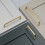 128mm Satin Brass Curved Cabinet Handle Gold Bar 5