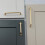 128mm Satin Brass Curved Cabinet Handle Gold Bar 7