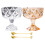 Clear Thickened Glass Dessert Cup With High Stem Designs-White 2