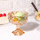 Clear Thickened Glass Dessert Cup With High Stem Designs-White 3