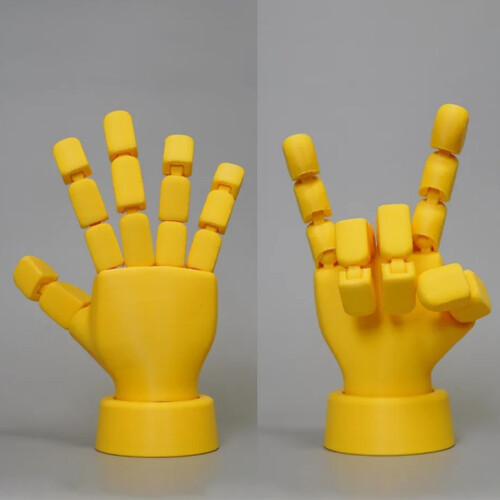 Artikulierte Mannequin-Hand, bewegliche Finger,-Weiß 1