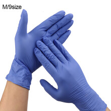 Guantes de nitrilo sin polvo ni látex, hipoalergénicos, antideslizantes, cómodos, multiusos, desechables, para el cuidado de la salud, el cuidado
