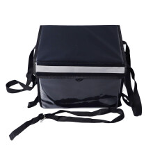 Insulated Food Delivery Bag, 48L, Keeps Food Hot Or Cold, Commercial Catering Bag, Reusable Warming Bag, Black