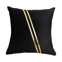 Taies d'oreiller en velours à motif color block élégant, design multifonctionnel agréable pour le salon, la chambre ou les occasions spéciales