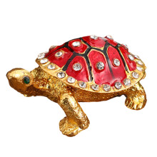 Organisateurs de bijoux en métal au Design de tortues-Rouge