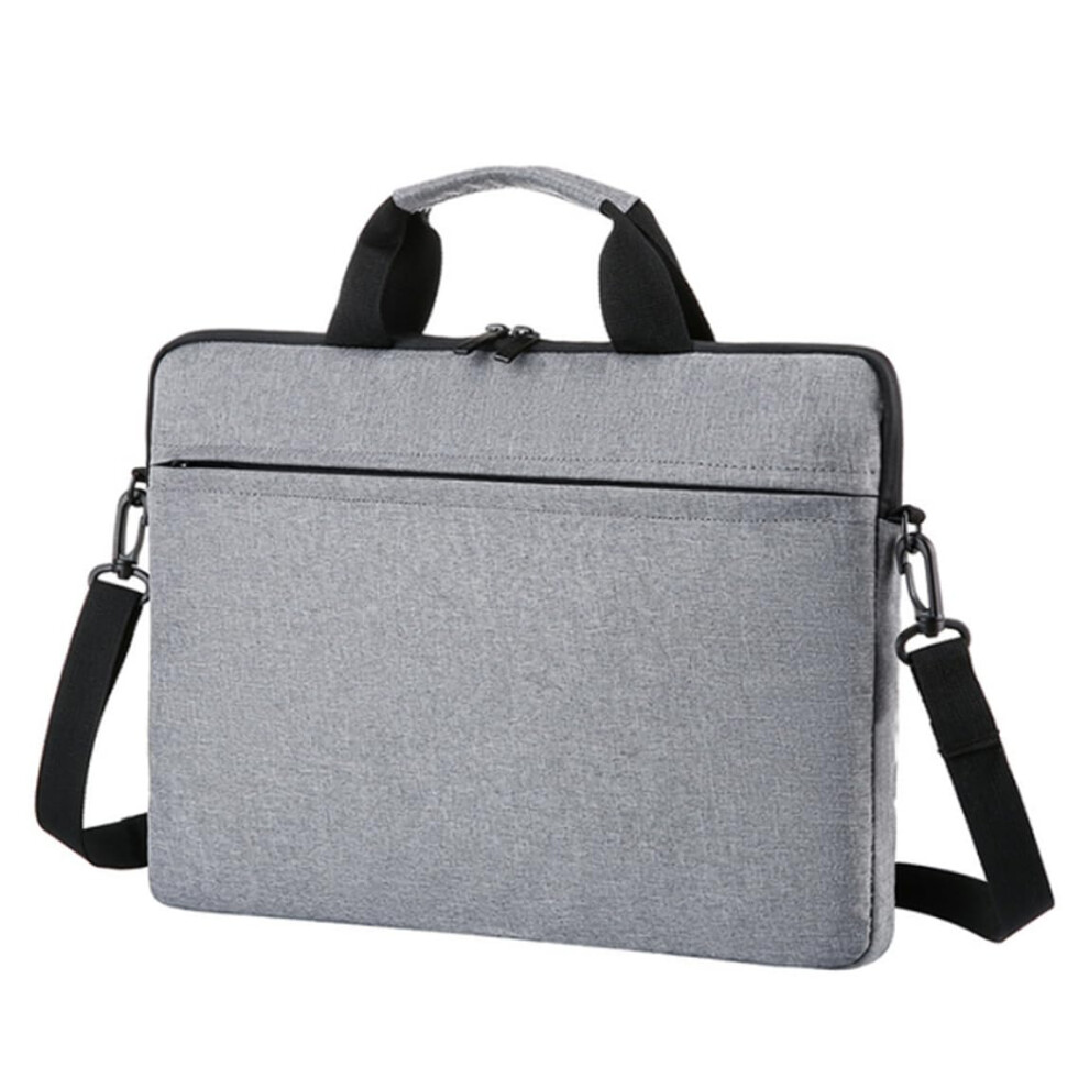 Laptop Bag 15.6Inch Waterproof Briefcase With Shoulder And Hand Carry Keeps Laptop Safe On The Go Grey 9365049227292