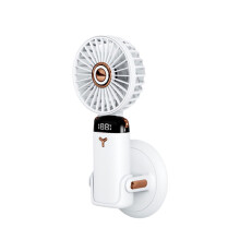 Mini USB Desk Fan, USB Powered, Wall Mountable, Foldable, Quiet Portable Travel Fan, Compact White