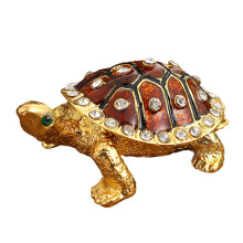 Vintage Metall-Schildkröten, dekorative-Braun.