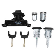 Komplettes Schlossset für Ford Transit Connect: Zündschloss, Türschlosszylinder, Tankdeckelschloss, Motorhaubenschloss mit Schlüsseln, passgenau