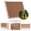 Wood Frame Corkboard Decorative Pin Board Cork Notice-20x30 5