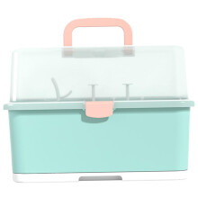 Bottle Dryer Rack Portable Tableware Container With Cover For Drying Bottles And Dinnerware Green