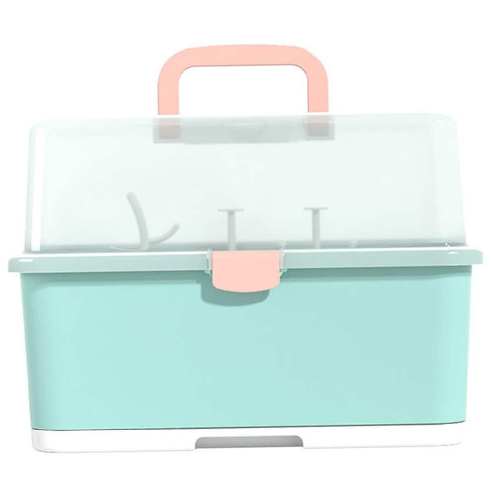 Bottle Dryer Rack Portable Tableware Container With Cover For Drying Bottles And Dinnerware Green