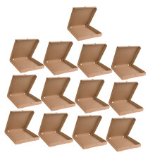 Pizza Boxes 15Pack Corrugated Paper Storage For Baking And Delivery