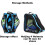 Ice Skating Bag Waterproof Large Capacity Roller Gear Storage With Adjustable Straps Blue 5