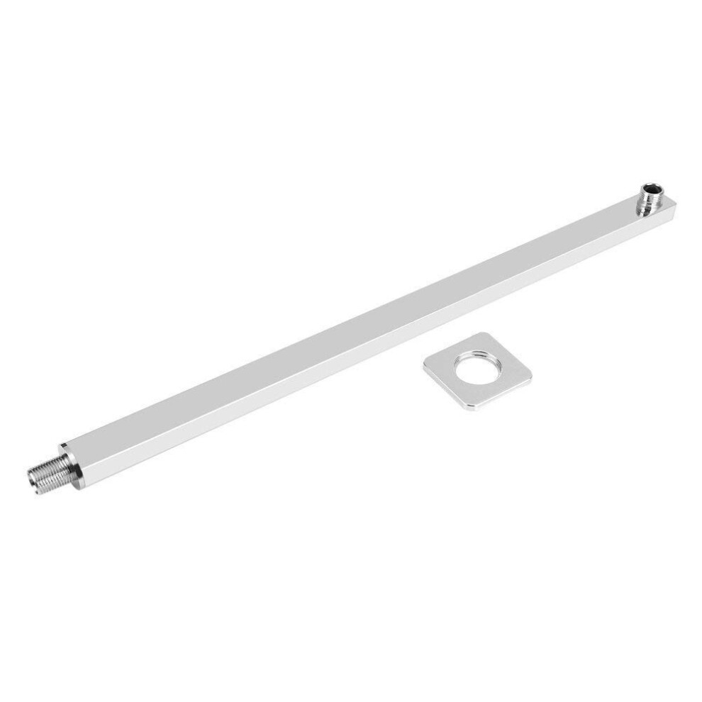 60Cm Square Shower Extension Arm Fixed Rain Shower Head Arm Chrome Wall Mounted Shower Arm For Rain Shower Head Ref: 2372 9365049228596