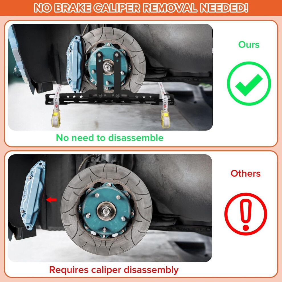 Wheel Alignment Tool Kit Heavyduty Wheel Alignment Set With 2 Measuring Tapes For Car, Truck, Trailer And Motorcycle 9365049227346