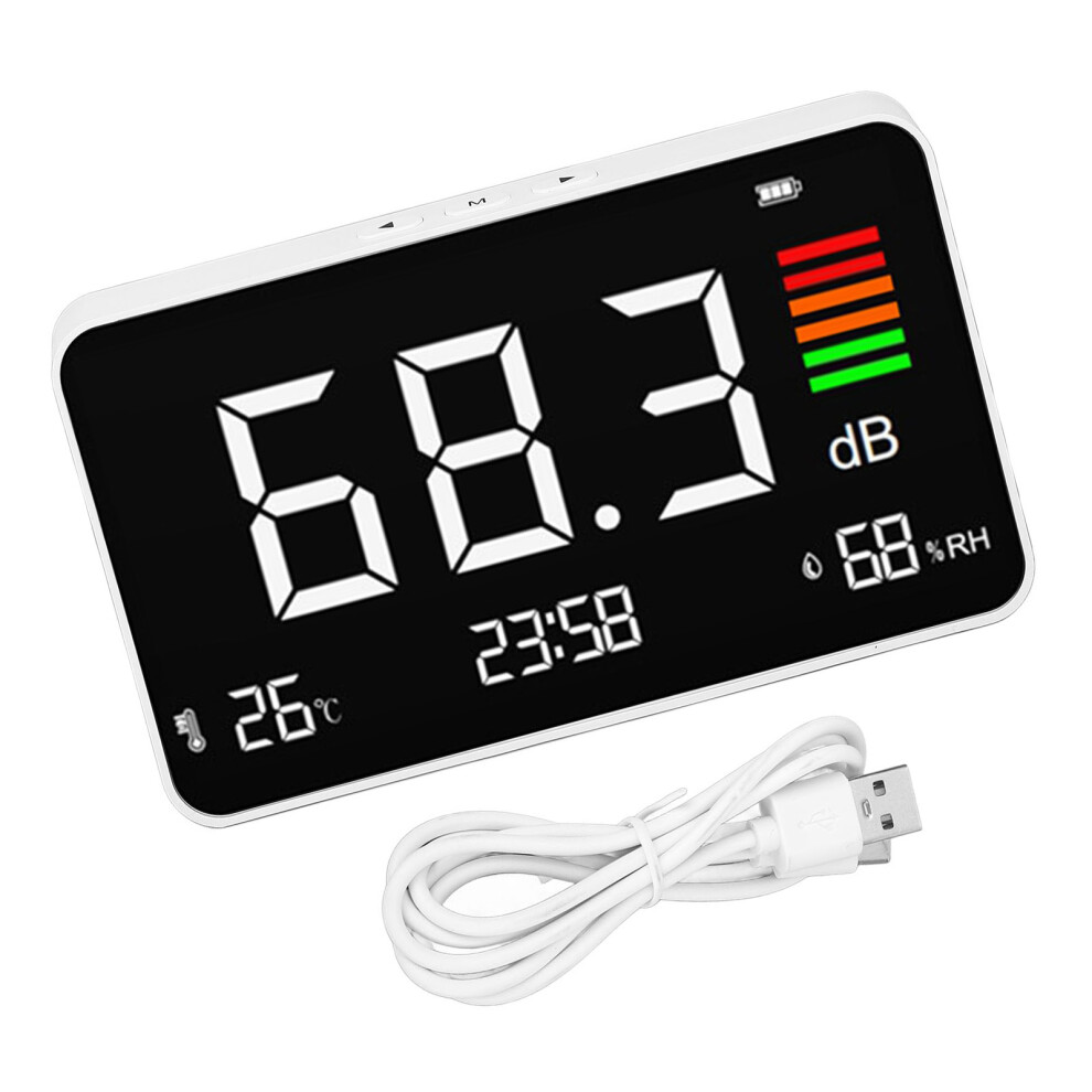 Spl Noise Tester Rechargeable Decibel Meter Desktop Digital 7696001282465