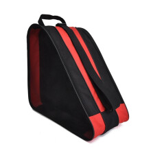 Ice Skate Bag With Guards, Lightweight Protective Storage Fits Most Ice Skates, Keeps Dry, Red