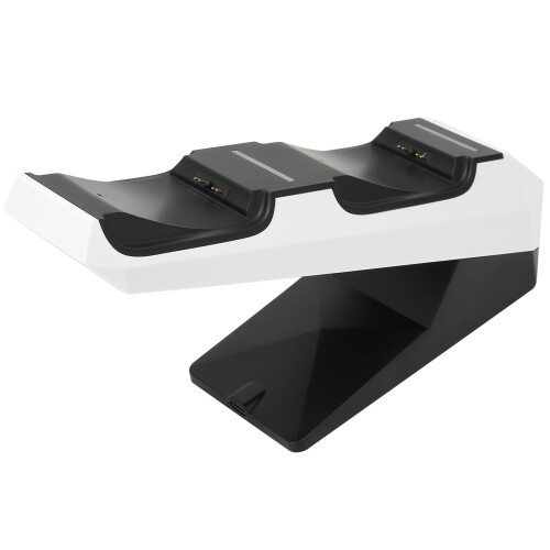Stazione di ricarica per controller PS5 con modulo di controllo intelligente di sicurezza e contenitore compatto, ideale per controller DualSense ed 1