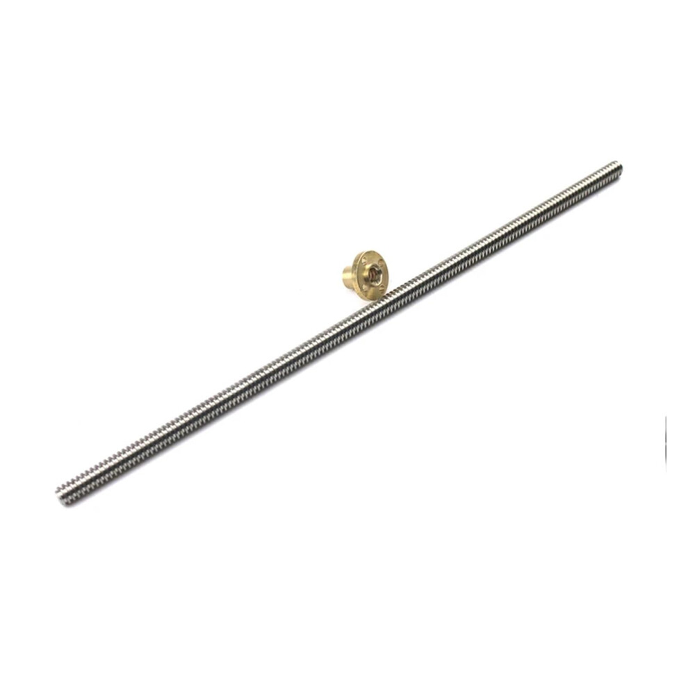 Lead Ball Screw With Nut T8 Lead Screw 8Mm Od 14Mm Lead 2Mm Pitch Length 100600Mm Brass Nut 9365049230018