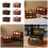 Multipurpose Sturdy Wood Suitcases-Coconut Brown Style A 3