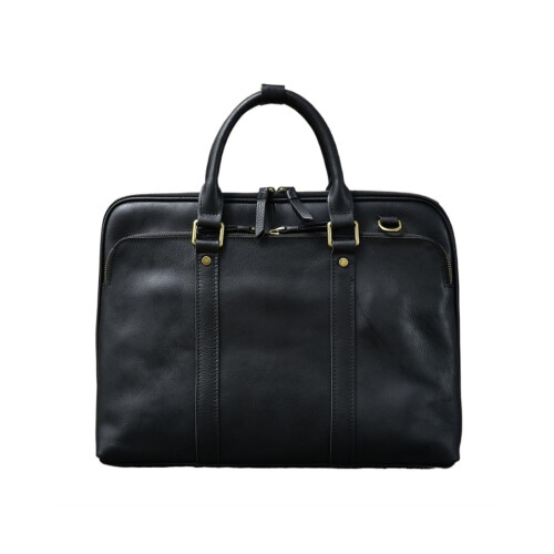 Leather Laptop Bag For Men, Durable Professional Briefcase, Computer Bag, Black