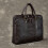 Leather Laptop Bag For Men, Durable Professional Briefcase, Computer Bag, Black 2