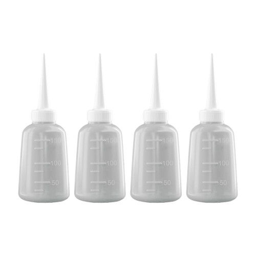 4pcs Sturdy Glues Dispenser Nozzle Bottle Plastic Squeeze-150ml