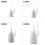 4pcs Sturdy Glues Dispenser Nozzle Bottle Plastic Squeeze-150ml 3