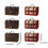 Multipurpose Sturdy Wood Suitcases-Coconut Brown Style A 4