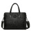 Leather Briefcase for Men, Laptop Messenger Bag, Professional Work Bag, Black 1