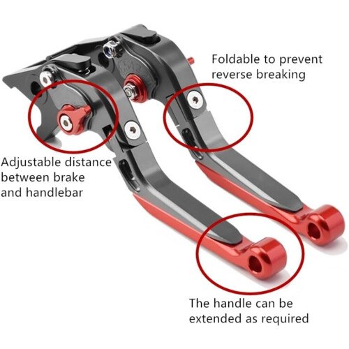 Motorcycle Brake Clutch Levers Adjustable Foldable Extendable CNC for Monkey 125 20192023 1